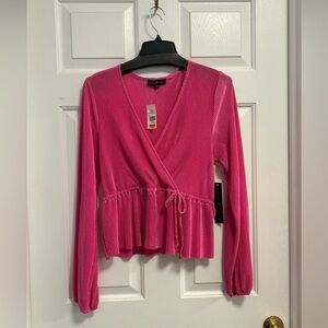 Almost Famous fuchsia blouse